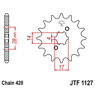 Kolečko JT JTF 1127