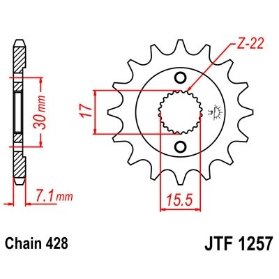 Kolečko JT JTF 1257