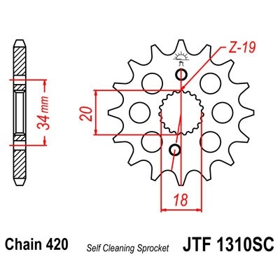Kolečko JT JTF 1310
