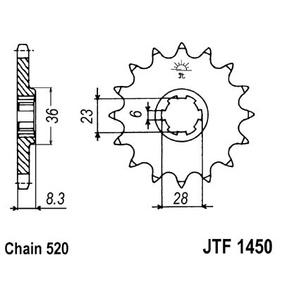 Kolečko JT JTF 1450