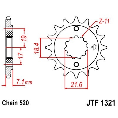 Kolečko JT JTF 1321