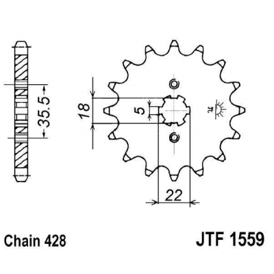 Kolečko JT JTF 1559