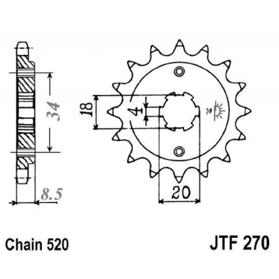 Kolečko JT JTF 270