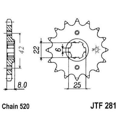 Kolečko JT JTF 281