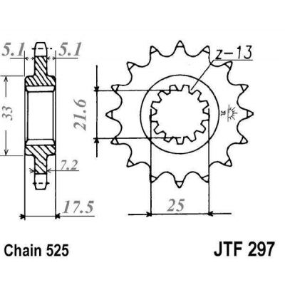Kolečko JT JTF 297