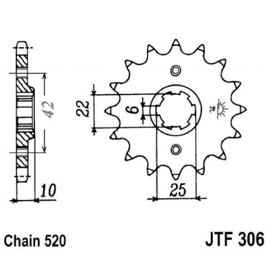 Kolečko JT JTF 306