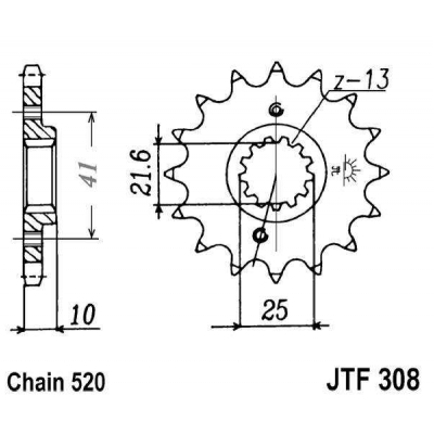 Kolečko JT JTF 308
