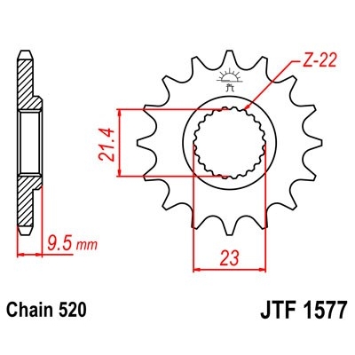 Kolečko JT JTF 577