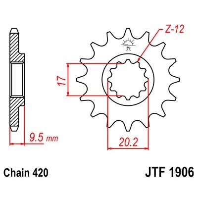 Kolečko JT JTF 1906