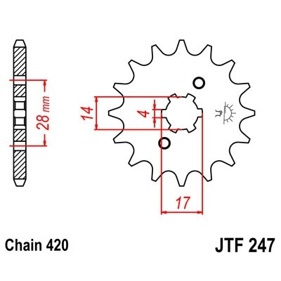 Kolečko JT JTF 247