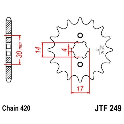 Kolečko JT JTF 249