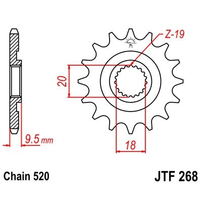 Kolečko JT JTF 268