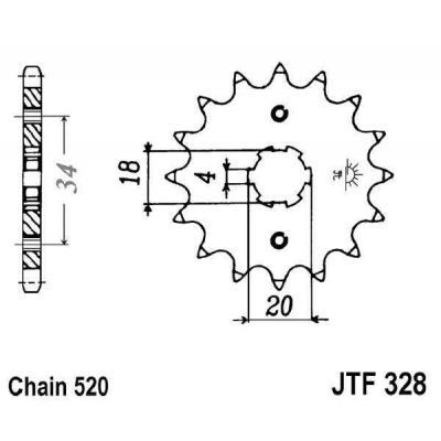 Kolečko JT JTF 328