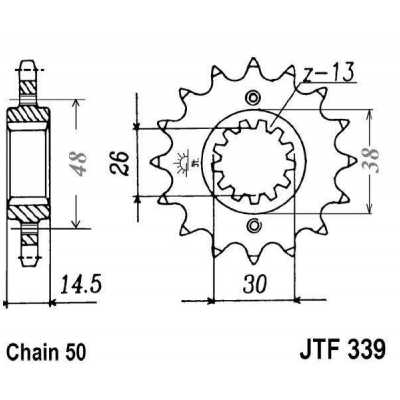 Kolečko JT JTF 339