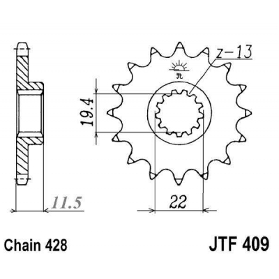 Kolečko JT JTF 409