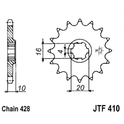 Kolečko JT JTF 410