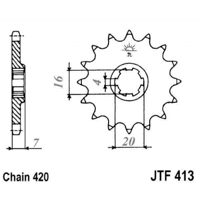 Kolečko JT JTF 413