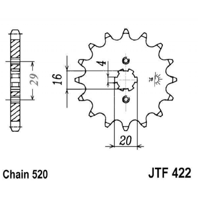 Kolečko JT JTF 422