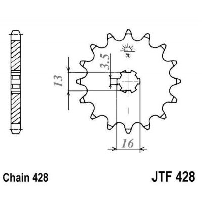 Kolečko JT JTF 428