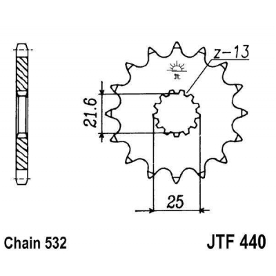 Kolečko JT JTF 440