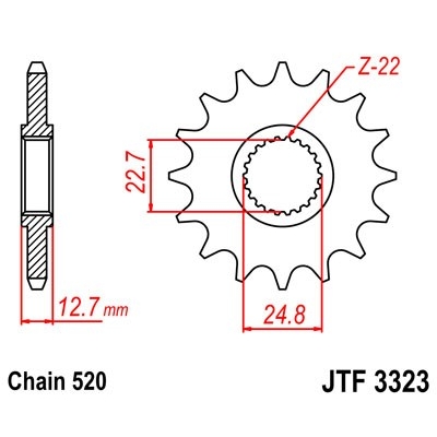 Kolečko JT JTF 3323