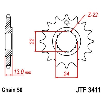 Kolečko JT JTF 3411