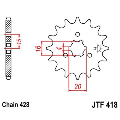 Kolečko JT JTF 418