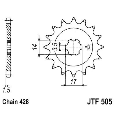 Kolečko JT JTF 505