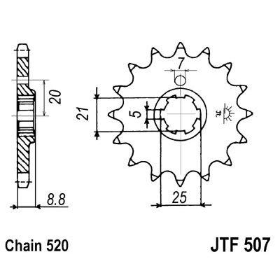 Kolečko JT JTF 507