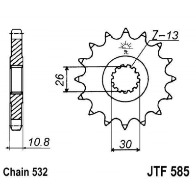 Kolečko JT JTF 585