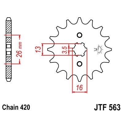 Kolečko JT JTF 563