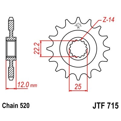 Kolečko JT JTF 715