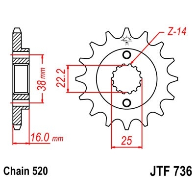 Kolečko JT JTF 736