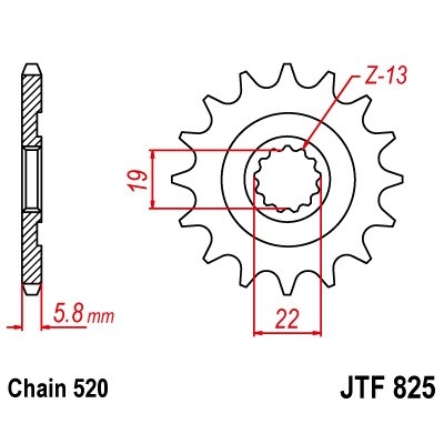 Kolečko JT JTF 825