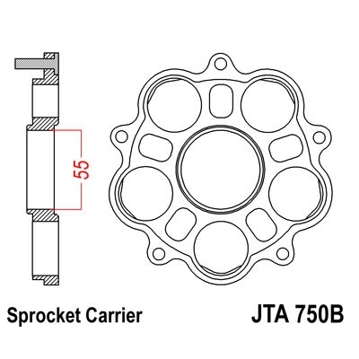 Unášač rozety JT JTA 750B