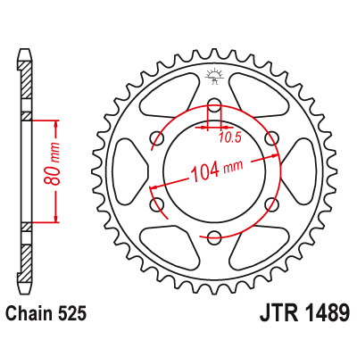 Rozeta JT Sprockets JTR1489