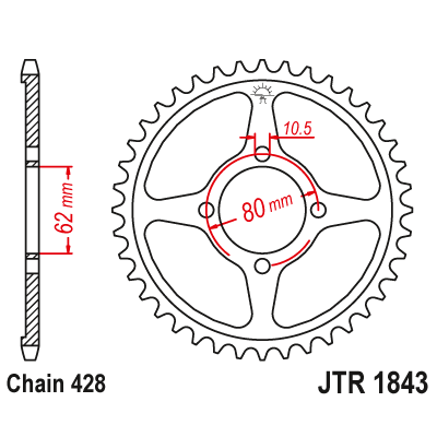 Rozeta JT Sprockets JTR 1843