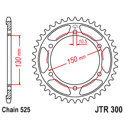 Rozeta JT Sprockets JTR300