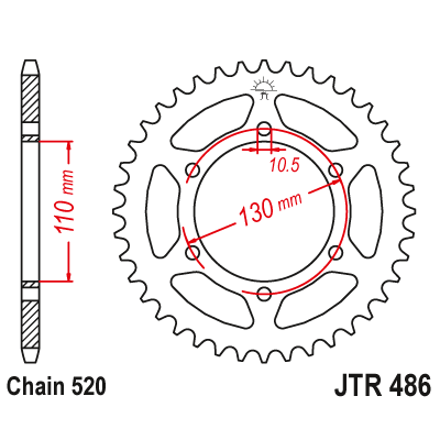 Rozeta JT Sprockets JTR 486