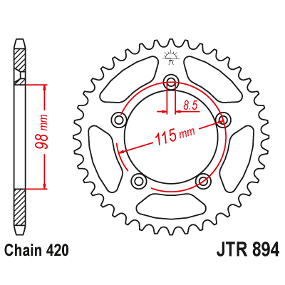 Rozeta JT Sprockets JTR894