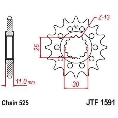 Kolečko JT sprockets JTF1901