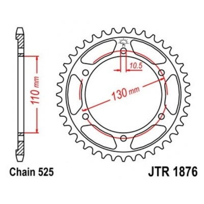 Rozeta JT Sprockets JTR1876