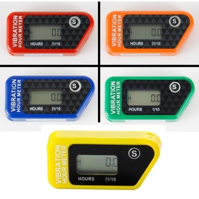 Vibračné merače motohodín, bezdrôtové, rôzne farby