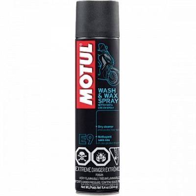 Motul E9 Wash & Wax spray 400ml, na motorku