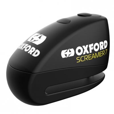 Zámok na kotúč OXFORD SCREAMER XA7, alarmový, čierny