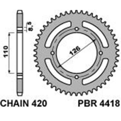 Rozeta PBR 4418 46-47z.