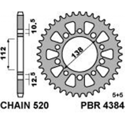 Rozeta PBR 4384 42-47z.