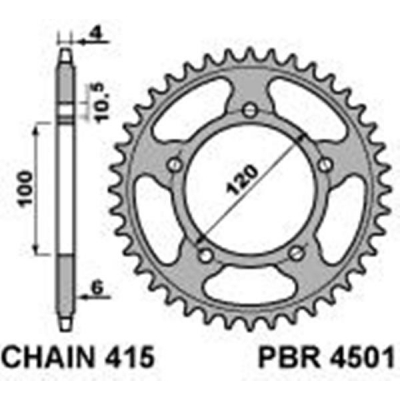 Rozeta PBR 4501 44-49z.