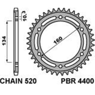 Rozeta PBR 4400 42-48z.