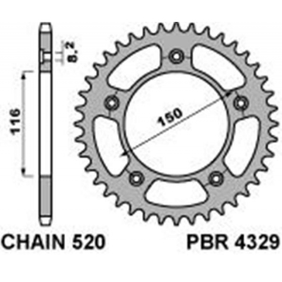 Rozeta PBR 4329 42z.